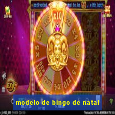 modelo de bingo de natal